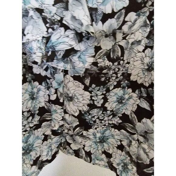 STICH FIX  KARL LAGERFELD PARIS Sakeri Ruffle Detail Blouse XL | Black - Picture 10 of 10